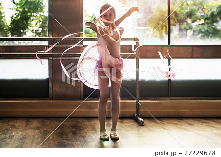 Ballerina Dancing Ballet School Concept 27229678