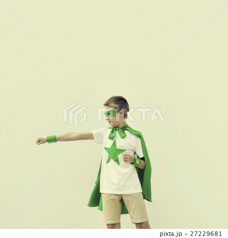 Superhero Boy Imagination Freedom Happiness Concept 27229681