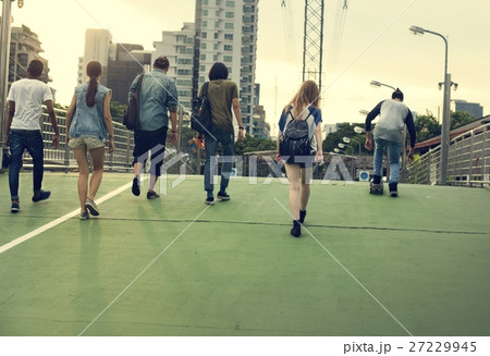 Diverse Group People Hanging Out Concept 27229945