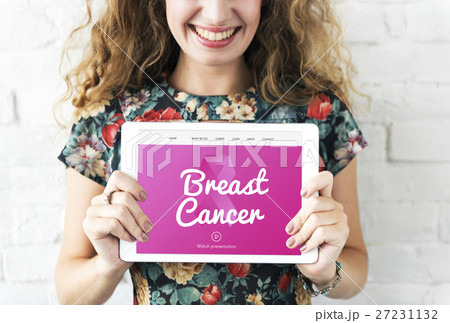 Pink Ribbon Cancer Presentation Concept Pink Ribbon Cancer Presentation Concept 27231132