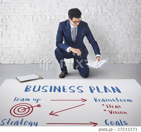 Startup Business Plan Graph Concept 27231571