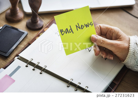 Bad News Sadness Depressed Frustration Terrifieed Concept 27231623