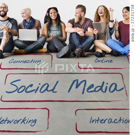 Social Media Netowrking Interaction Online Connection Concept 27231738