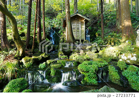 胴腹滝 遊佐町 山形県の写真素材