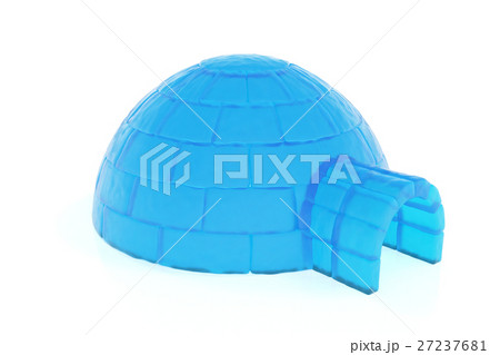 Iigloo isolated on white background. 3d rendering 27237681