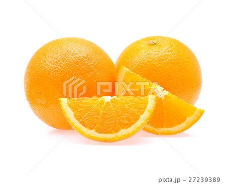 Orange fruit on white 27239389