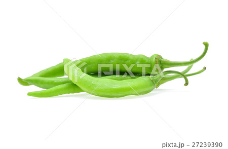 Green peppers isolated on white Green peppers isolated on white 27239390