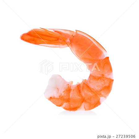 Cooked shrimps isolated on white background. Cooked shrimps isolated on white background. 27239506