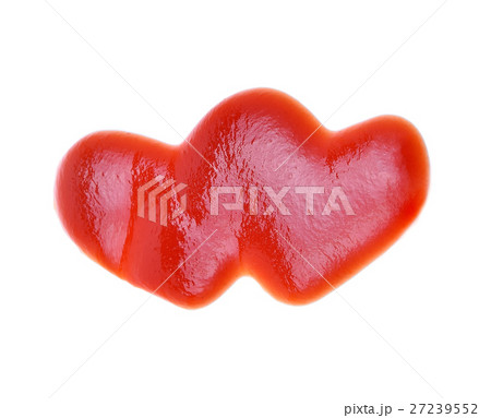 heart ketchup isolated on white background 27239552