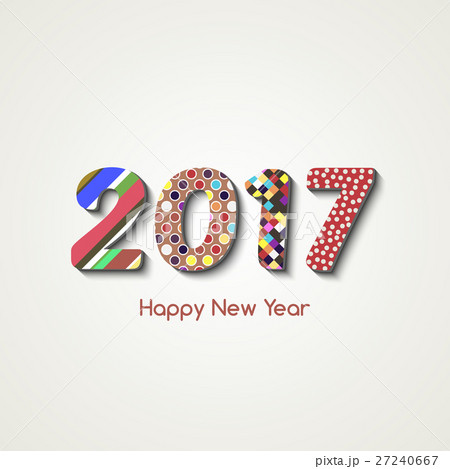 Happy New Year 2017 background. Calendar 27240667