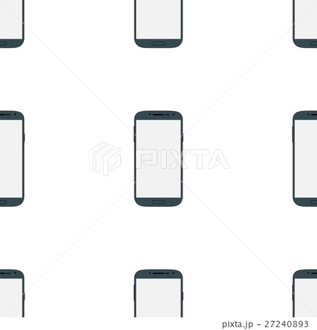 Seamless black mobile phone with blank screen Seamless black mobile phone with blank screen 27240893