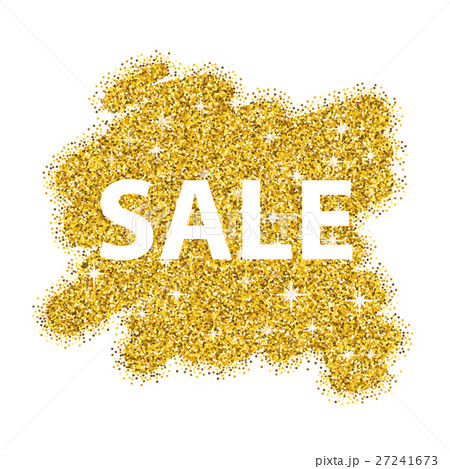 Gold glitter sale background for poster. Abstract 27241673