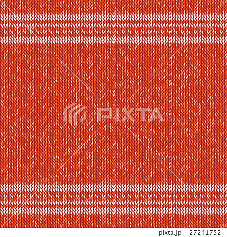 Christmas knitted sweater design pattern. Vector 27241752