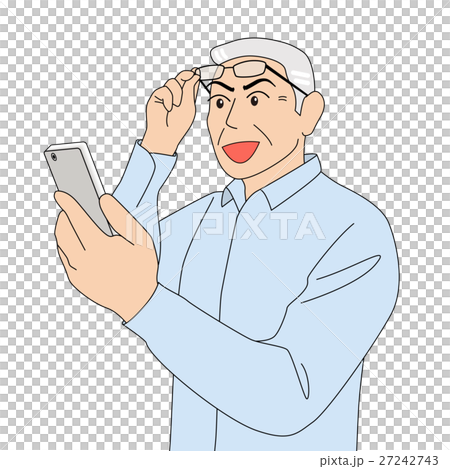 看智能手機_灰髮_老頭 27242743