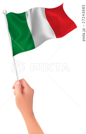 イタリア　 国旗　手　アイコン 27243685