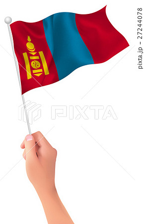 モンゴル　 国旗　手　アイコン  27244078