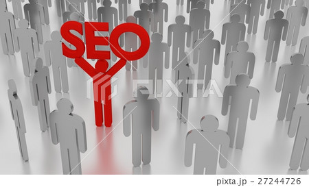 SEO stand out from the crowd concept SEO stand out from the crowd concept 27244726