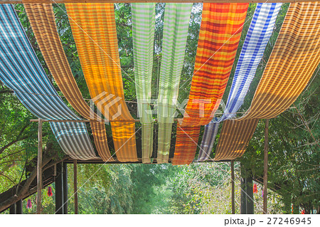 Colorful bar of Loincloth at countryside. Colorful bar of Loincloth at countryside. 27246945