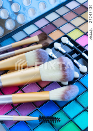 Brushes and eye-shadows palette Brushes and eye-shadows palette 27248436