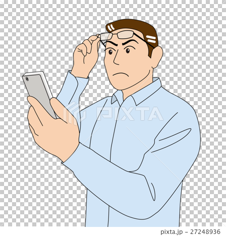 Look at smartphone _ Brown Hair _ Young man Look at smartphone _ Brown Hair _ Young man 27248936