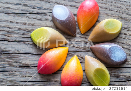 Luxury chocolate candies in the shape of flower 27251614