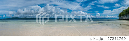 Beach on Kri Island, Gam in Background, Raja Ampat Beach on Kri Island, Gam in Background, Raja Ampat 27251769