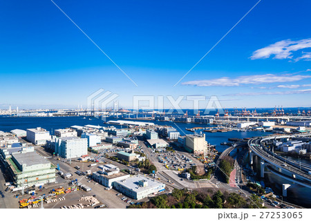 横浜 山下埠頭とベイブリッジ 横浜 山下埠頭とベイブリッジ 27253065