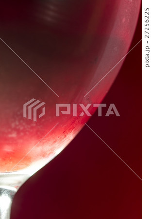 Wineglass with cold red wine Wineglass with cold red wine 27256225