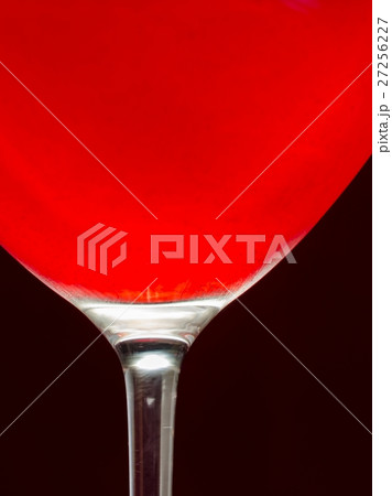 Wineglass with cold red wine 27256227