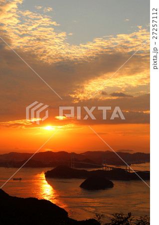 来島海峡大橋 夕暮れ 来島海峡大橋 夕暮れ 27257112