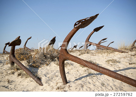 EUROPE PORTUGAL ALGARVE TAVIRA BARRIL BEACH ANCHOR 27259762