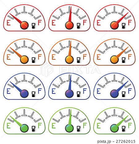 fuel meter set lined isolated on white background 27262015