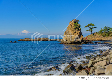 立石海岸と富士山 27262956