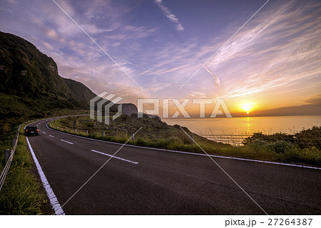生月島のサンセットウェイと夕陽 生月島のサンセットウェイと夕陽 27264387