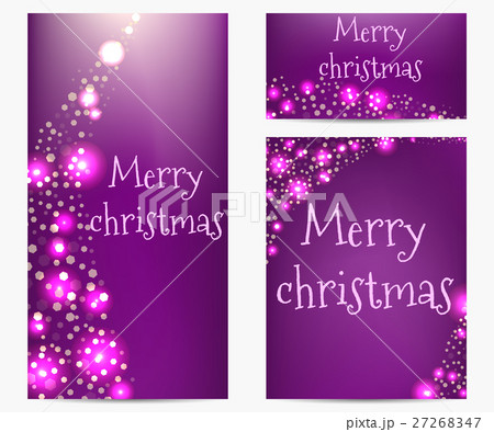 Bright banners bokeh style. Merry Christmas 27268347