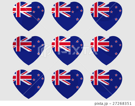 Heart with the flag of New Zealand. Vector Heart with the flag of New Zealand. Vector 27268351