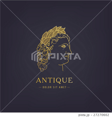 Vector illustration with the image of profile a Vector illustration with the image of profile a 27270602