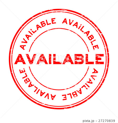 Grunge red available round rubber stamp Grunge red available round rubber stamp 27270839