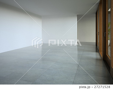 Interior empty room 3D rendering Interior empty room 3D rendering 27271528