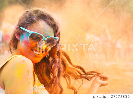 Pportrait of a young woman getting spa treatment Pportrait of a young woman getting spa treatment 27272359