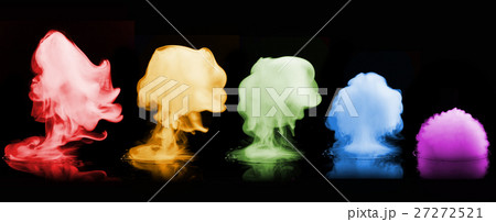 Color smoke explosion isolated on black Color smoke explosion isolated on black 27272521