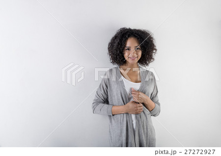 Portrait of casual young African American woman 27272927
