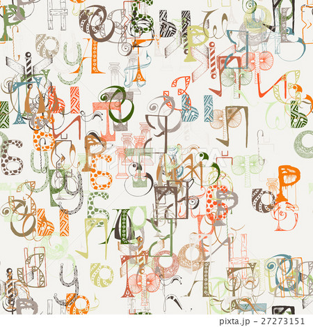 Seamless grunge doodle background 27273151