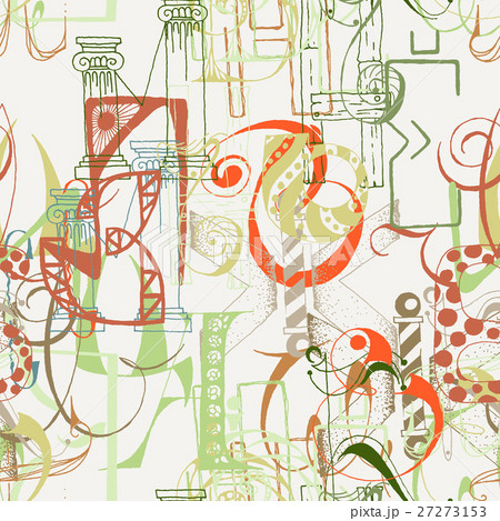 Seamless grunge doodle background 27273153