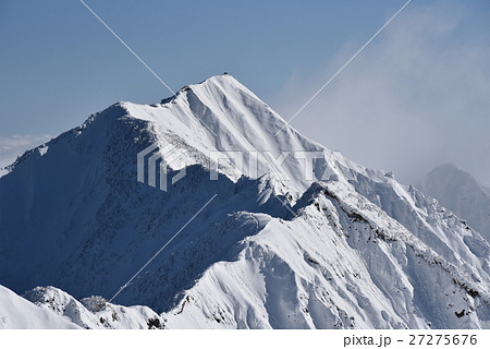冬の伯耆大山の写真素材