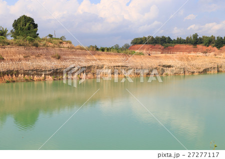 orange valley hill and green water pond lake orange valley hill and green water pond lake 27277117