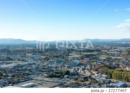 茨城県庁舎 展望台からの眺め(西方面)冬 茨城県庁舎 展望台からの眺め(西方面)冬 27277407
