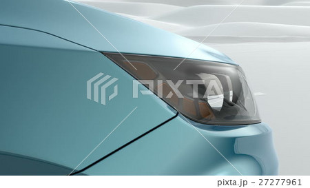 abstract Luxury Car closeup view 3d illustration 27277961