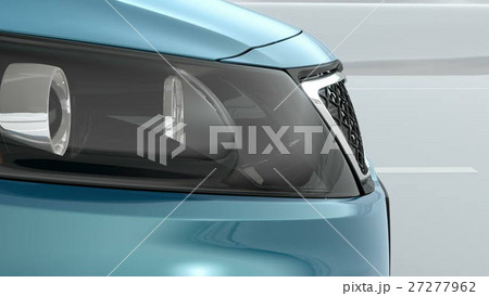 abstract Luxury Car closeup view 3d illustration 27277962