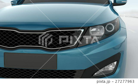 abstract Luxury Car closeup view 3d illustration 27277963